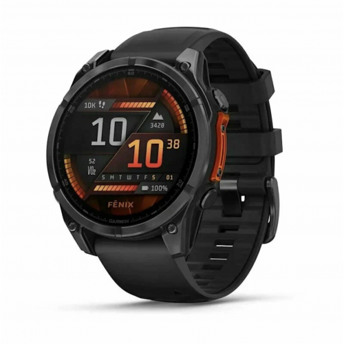 Умные часы Garmin Fenix 8 Amoled Sapphire, 47 мм, Серый