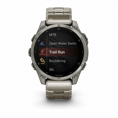 Умные часы Garmin Fenix 8 Amoled Sapphire, 47 мм, Титан-графитовый
