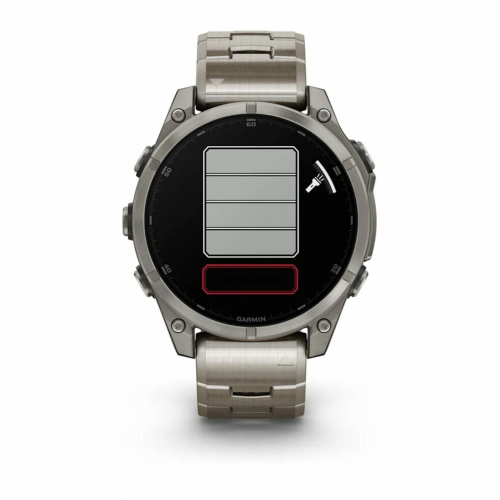 Умные часы Garmin Fenix 8 Amoled Sapphire, 47 мм, Титан-графитовый