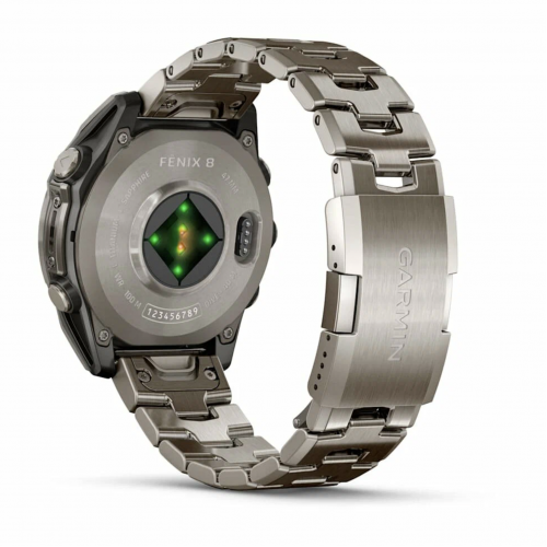 Умные часы Garmin Fenix 8 Amoled Sapphire, 47 мм, Титан-графитовый