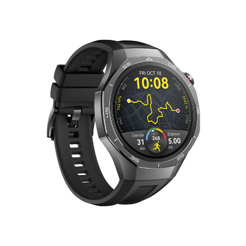 Умные часы Huawei Watch GT5 Pro, 46 мм, Черный, Ремешок из фторэластомера