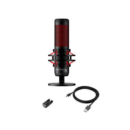Микрофон HyperX QuadCast S, Черный/Красный