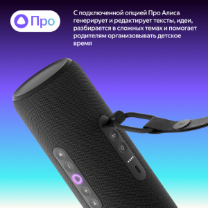 Умная колонка Яндекс Станция Стрит с Алисой, Черный