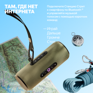 Умная колонка Яндекс Станция Стрит с Алисой, Зеленый