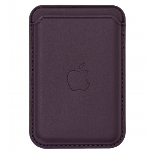 Картхолдер MagSafe Leather Wallet, кожаный, для iPhone, Бордовый