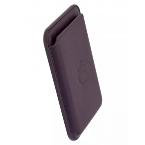 Картхолдер MagSafe Leather Wallet, кожаный, для iPhone, Бордовый