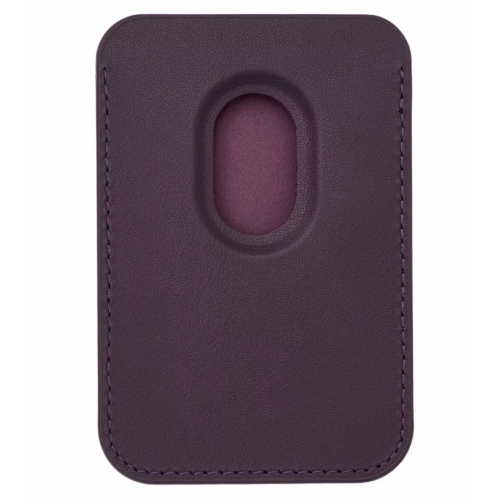 Картхолдер MagSafe Leather Wallet, кожаный, для iPhone, Бордовый