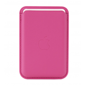 Картхолдер MagSafe Leather Wallet, кожаный, для iPhone, Розовый