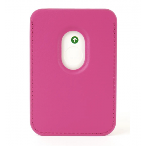 Картхолдер MagSafe Leather Wallet, кожаный, для iPhone, Розовый