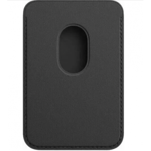 Картхолдер MagSafe Leather Wallet, кожаный, для iPhone, Черный