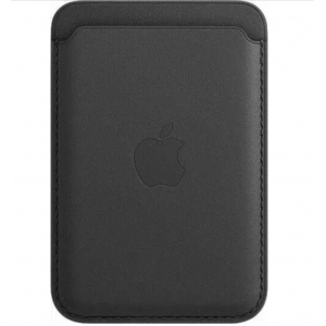 Картхолдер MagSafe Leather Wallet, кожаный, для iPhone, Черный