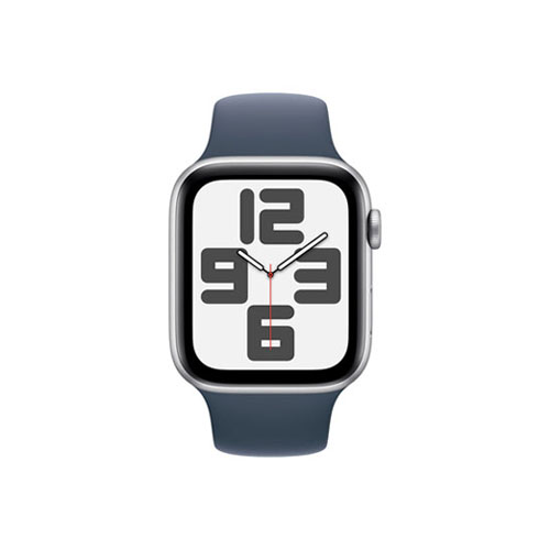 Apple Watch SE 2, 40 мм, S/M, Серебристый/Синий, Силикон