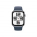 Apple Watch SE 2, 40 мм, S/M, Серебристый/Синий, Силикон