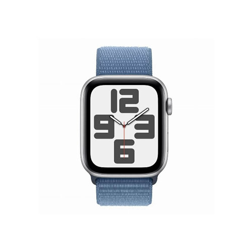 Apple Watch SE 2, 40 мм, Серебристый/Зимний голубой, Тканевый