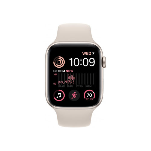 Apple Watch SE 2, 44 мм, Сияющая Звезда, Силикон