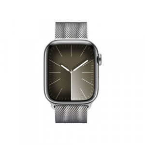 Apple Watch Series 9, 45 мм, Серебристый стальной
