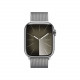 Apple Watch Series 9, 45 мм, Серебристый стальной