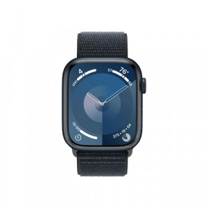 Apple Watch Series 9, 45 мм, Темная ночь Спорт