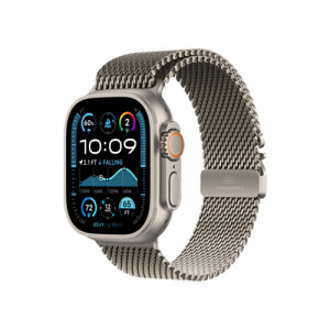 Apple Watch Ultra 2, 49 мм, Натуральный титан Milanese loop