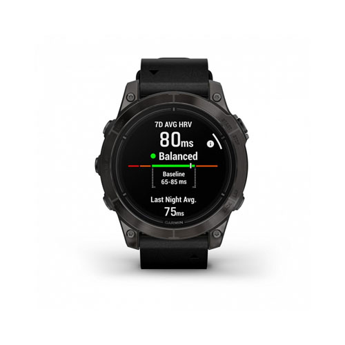Умные часы Garmin Epix Pro (Gen 2) Sapphire, 47 мм, Черный кожаный ремешок