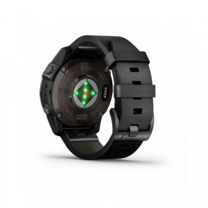 Умные часы Garmin Epix Pro (Gen 2) Sapphire, 47 мм, Черный кожаный ремешок