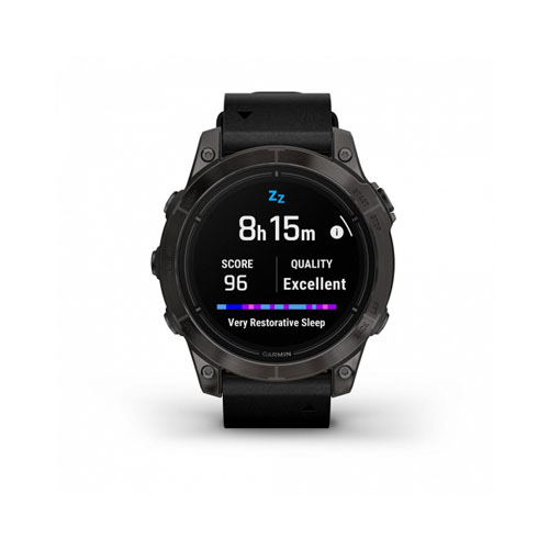 Умные часы Garmin Epix Pro (Gen 2) Sapphire, 47 мм, Черный кожаный ремешок
