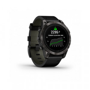 Умные часы Garmin Epix Pro (Gen 2) Sapphire, 47 мм, Черный кожаный ремешок