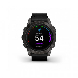 Умные часы Garmin Epix Pro (Gen 2) Sapphire, 47 мм, Черный кожаный ремешок