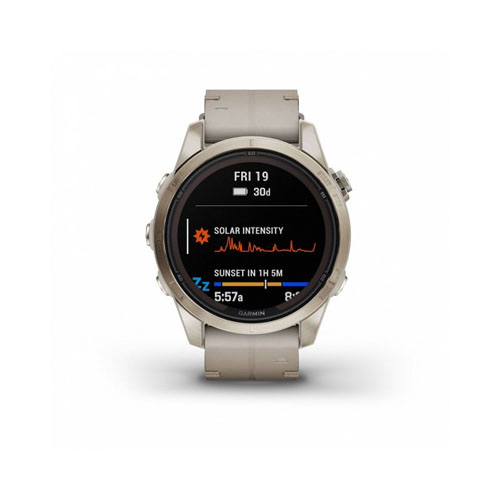 Умные часы Garmin Fenix 7S Pro, Золотистый/Светло-серый