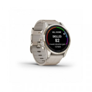 Умные часы Garmin Fenix 7S Pro, Золотистый/Светло-серый
