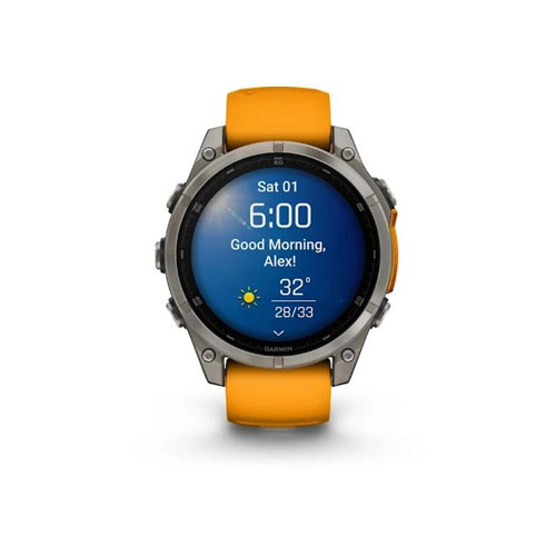 Умные часы Garmin Fenix 8, 51 мм, Оранжевый