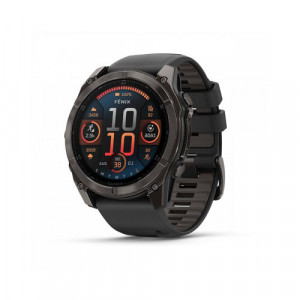 Умные часы Garmin Fenix 8, 51 мм, Угольно-серый/Черный