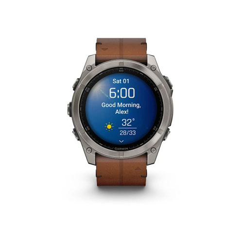 Умные часы Garmin Fenix 8 Amoled Sapphire, 51 мм, Каштановый