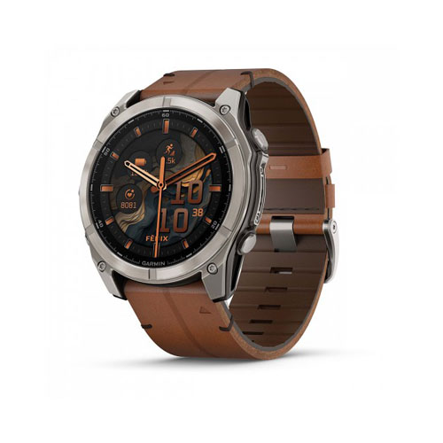 Умные часы Garmin Fenix 8 Amoled Sapphire, 51 мм, Каштановый