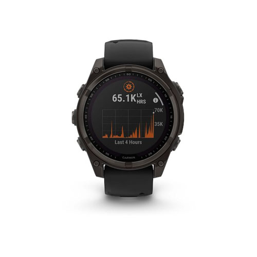 Умные часы Garmin Fenix 8, 47 мм, Угольно-серый/Черный