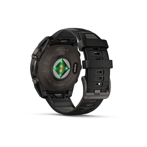 Умные часы Garmin Fenix 8, 47 мм, Угольно-серый/Черный
