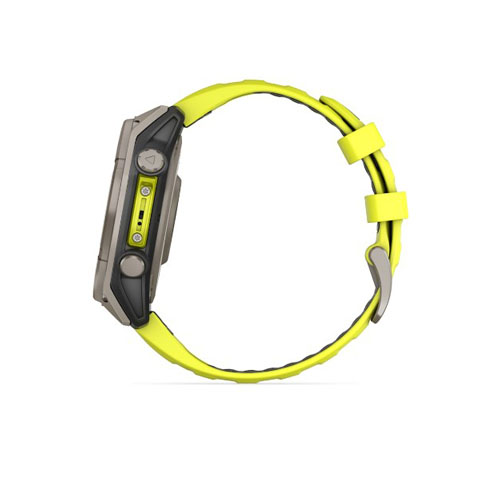 Умные часы Garmin Fenix 8, 47 мм, Титановый серый/Желтый