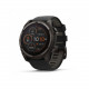 Умные часы Garmin Fenix 8 Solar Sapphire, 51 мм, Титановый угольно-серый/Черный