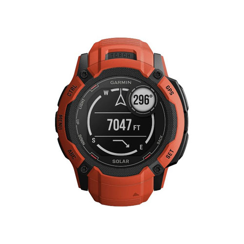 Умные часы Garmin Instinct 2X Solar, Красный