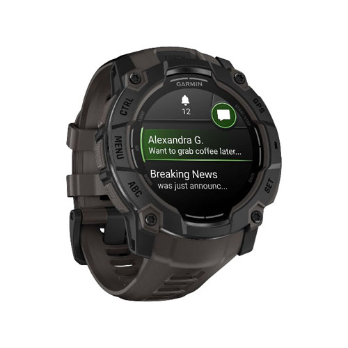 Умные часы Garmin Instinct 3 AMOLED, 50 мм, Черный/Угольный