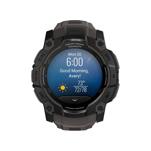 Умные часы Garmin Instinct 3 AMOLED, 50 мм, Черный/Угольный
