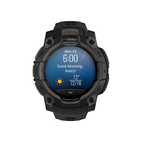 Умные часы Garmin Instinct 3 AMOLED, 45 мм, Черный
