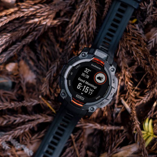 Умные часы Garmin Instinct 3 Solar, 50 мм, Черный/Угольный