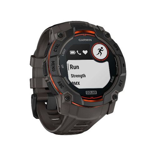 Умные часы Garmin Instinct 3 Solar, 50 мм, Черный/Угольный