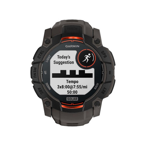 Умные часы Garmin Instinct 3 Solar, 50 мм, Черный/Угольный