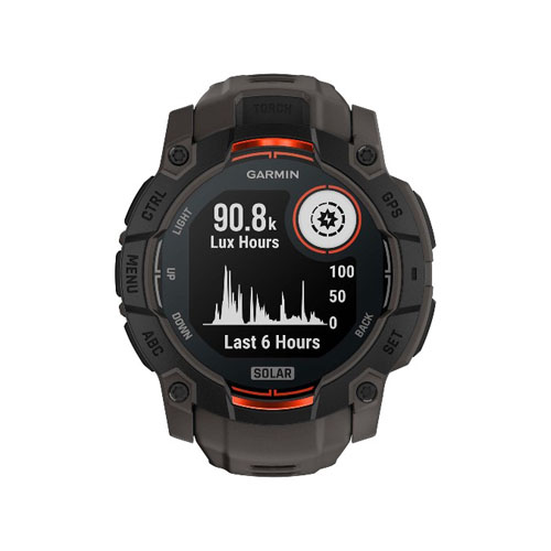 Умные часы Garmin Instinct 3 Solar, 50 мм, Черный/Угольный