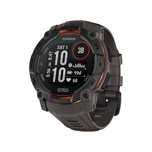Умные часы Garmin Instinct 3 Solar, 50 мм, Черный/Угольный