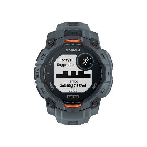 Умные часы Garmin Instinct 3 Solar, 45 мм, Серый