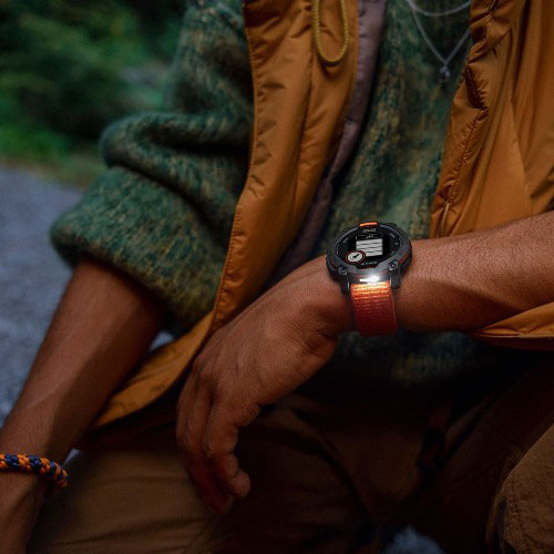 Умные часы Garmin Instinct 3 Solar, 50 мм, Серый/Оранжевый