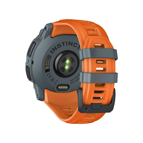 Умные часы Garmin Instinct 3 Solar, 50 мм, Серый/Оранжевый